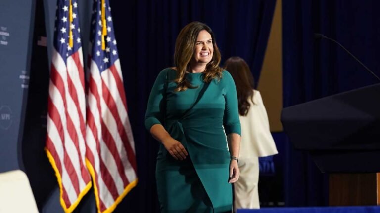 Republican Sarah Huckabee Sanders is Arkansas's first woman governor